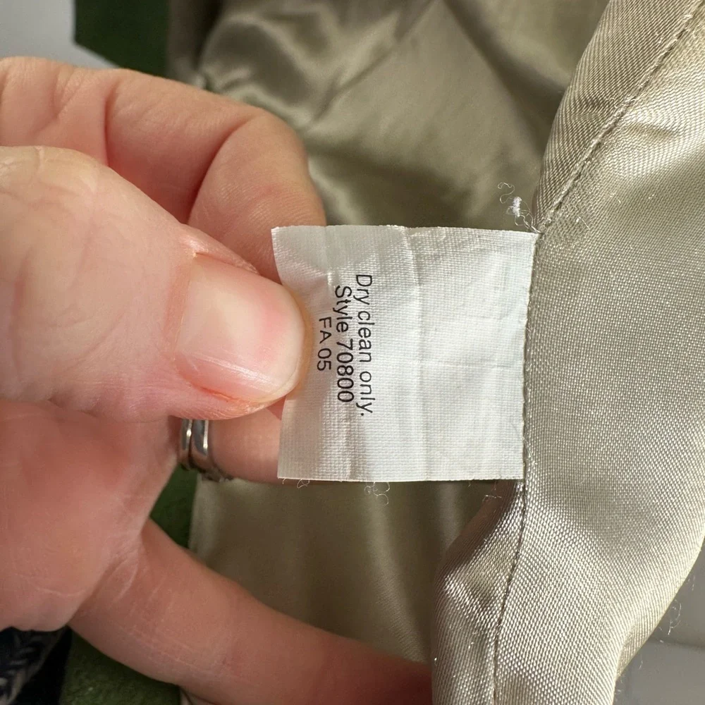 Vintage J. Crew Green 100% Wool Coat 2005 Women’s Size 4 - Picture 3 of 9